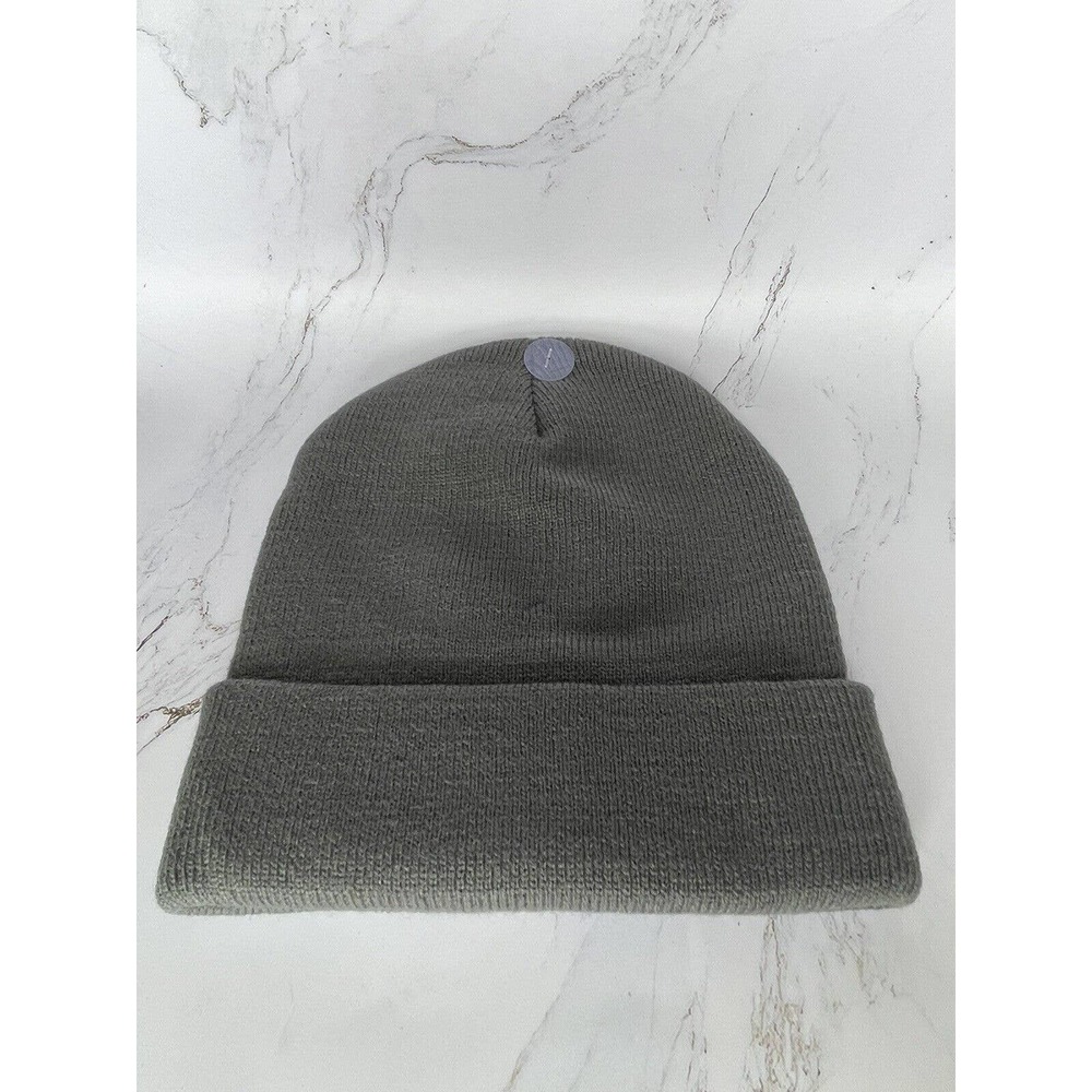 Gray Knit Beanie Winter Ski Hat Unisex One Size, 24/7 Life by 7-Eleven